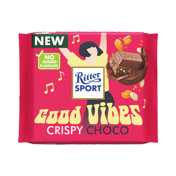 714363 Ritter Sport Good Vibes Crispy Choco, 100g